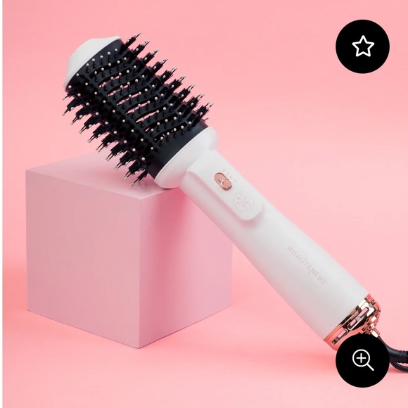 NIB- Hauteness- Premium Blowout Brush- Pearlescent White- Ceramic - Picture 3 of 17